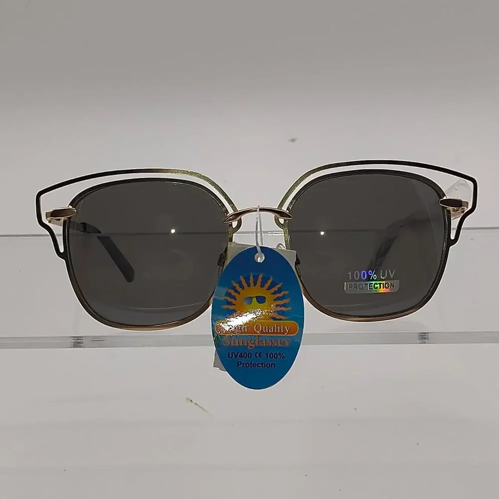327 gold metal frame sunglasses